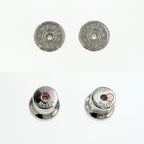 Hermes Earrings Amar Buffalo Horn White Brown Silver Hardware Accessorie — view 7