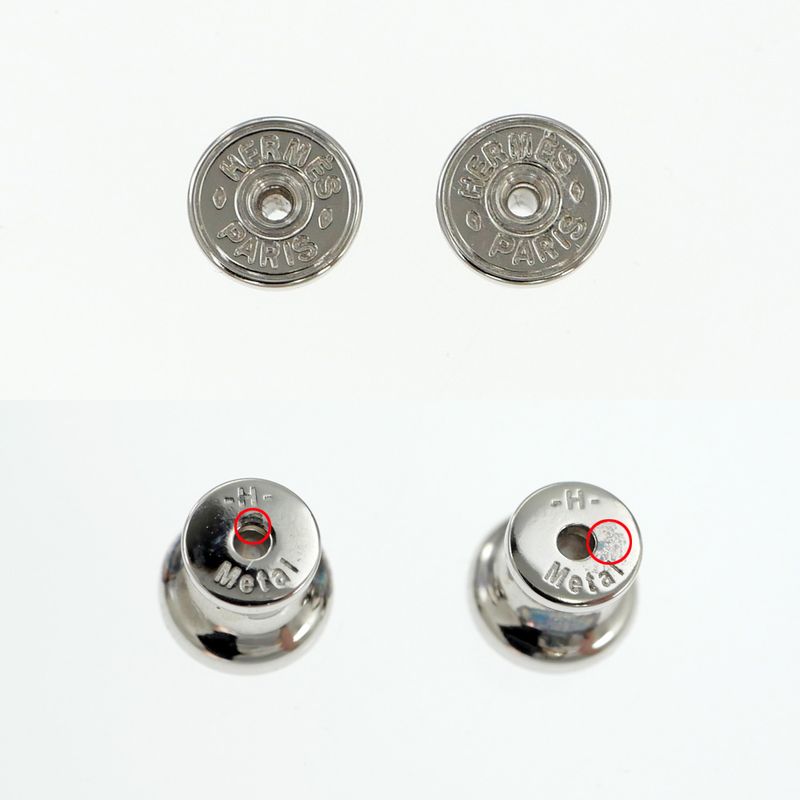Hermes Earrings Amar Buffalo Horn White Brown Silver Hardware Accessorie — view 7
