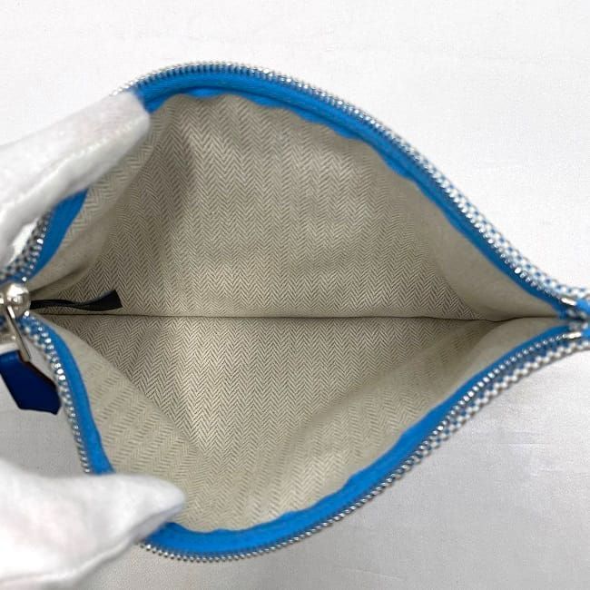 Hermes Pouch Faubourg Corner PM Light Blue — view 9