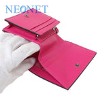 Gucci Guccy Sega Logo Leather Bifold Wallet Pink Box Bag — view 5