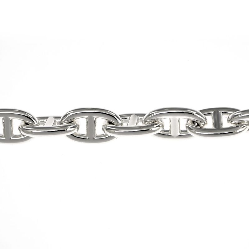 Hermes Chaine D'ancre MM 13 Frames AG 925 Silver Bracelet Bangle — view 5