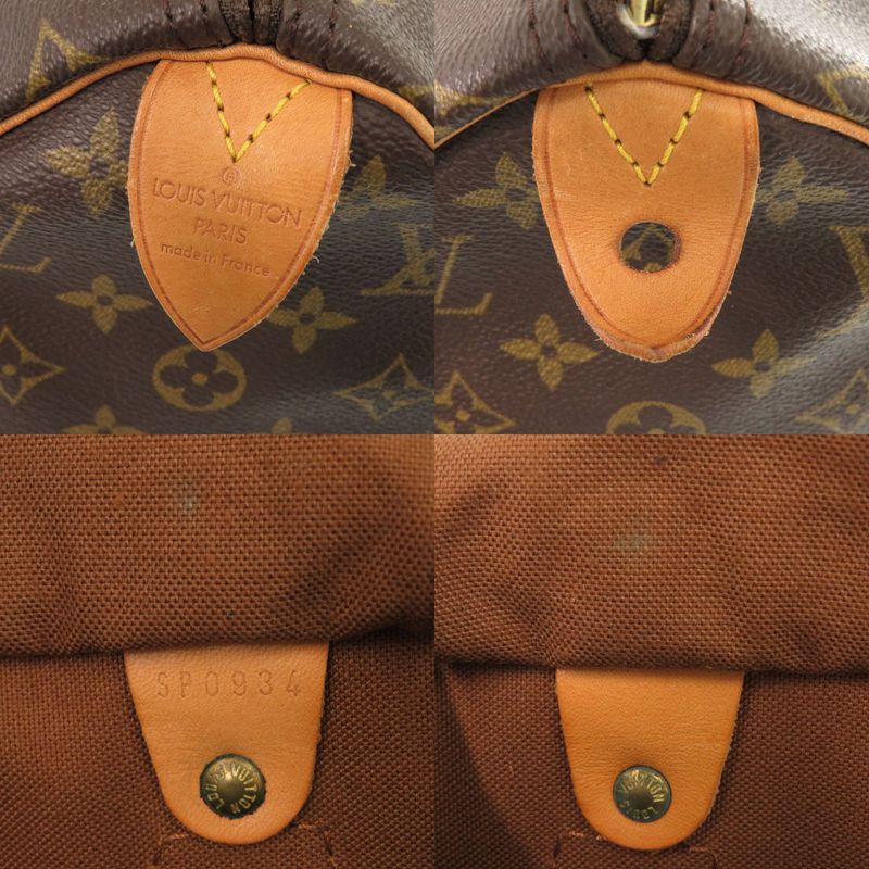 Louis Vuitton Speedy 40 Monogram Brown Handbag 0137 — view 7