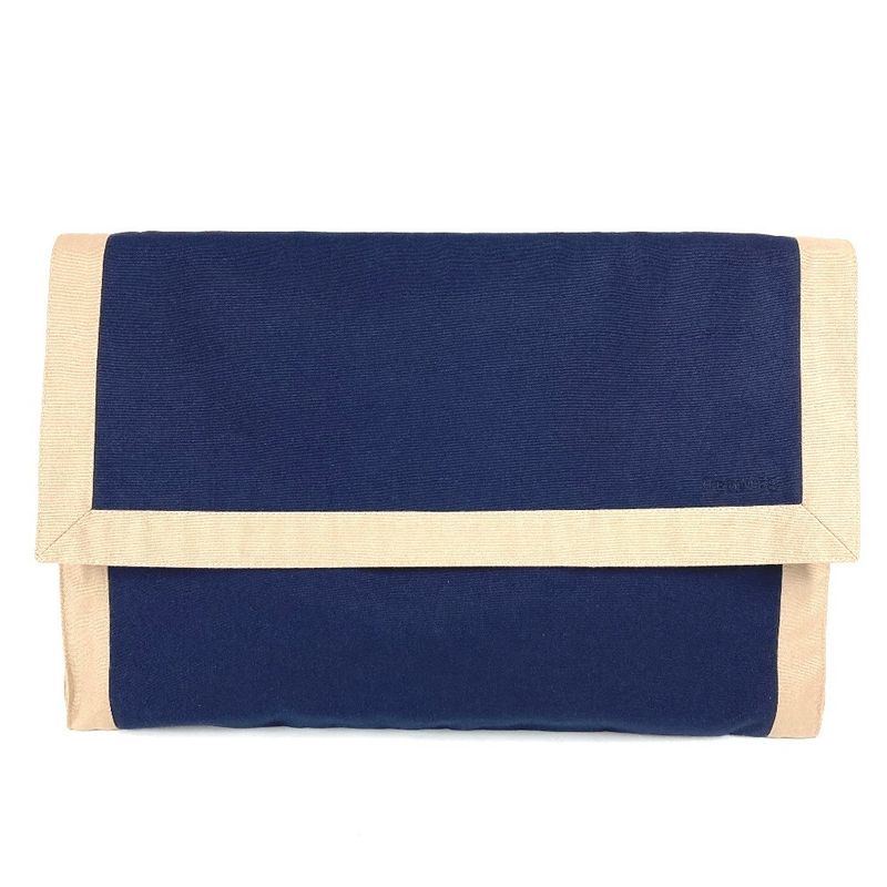 Hermes Clutch Bag Tapidocel Big Oversize D Cotton Navy — view 2