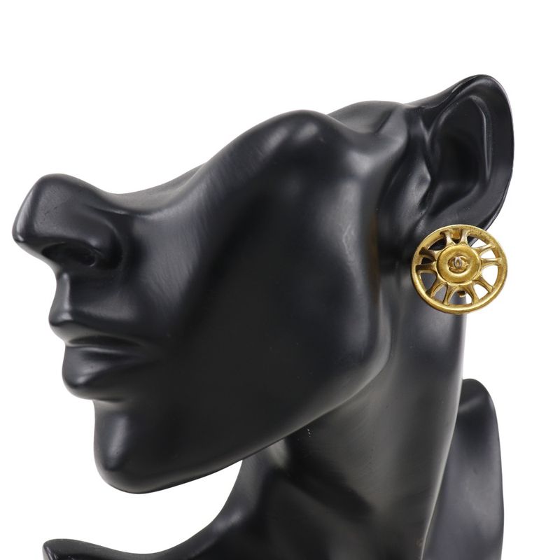 Chanel Gold Plated 8.7 g Earrings — view 3