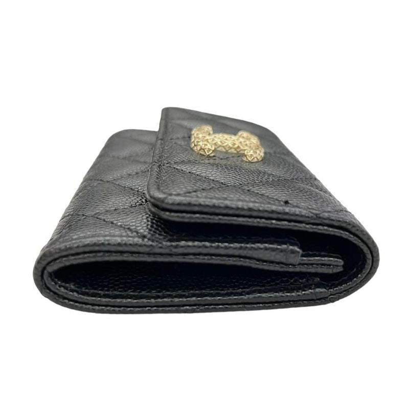 Chanel Ap2735 Coin Case Card Mini Wallet Blackpink Caviar Leather — view 4