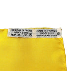 Hermes Scarf Carre 90 Yellow Orange Grands Fonds — view 4