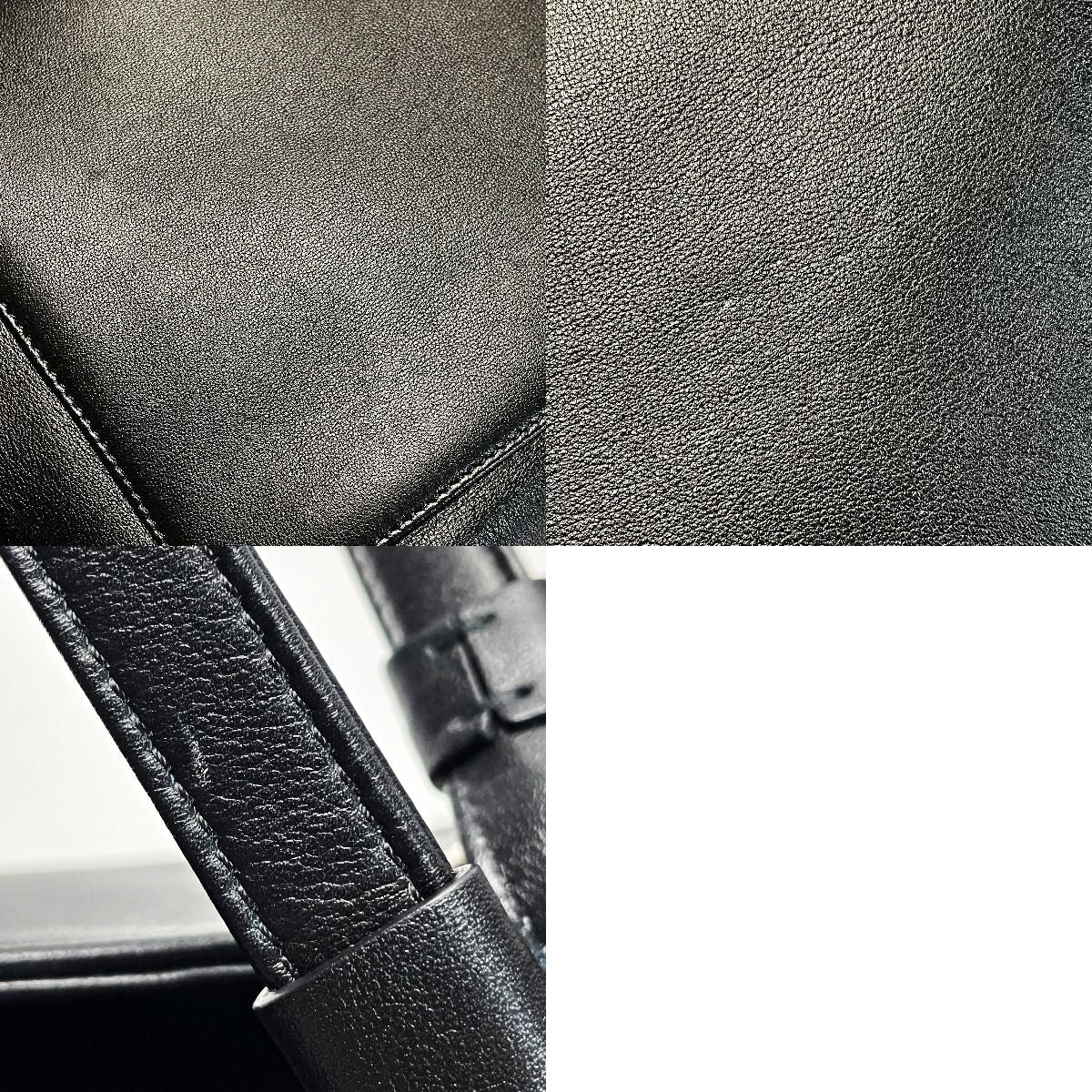 Chanel Black Chain Tote Bag Calfskin Gold Hardware — view 9