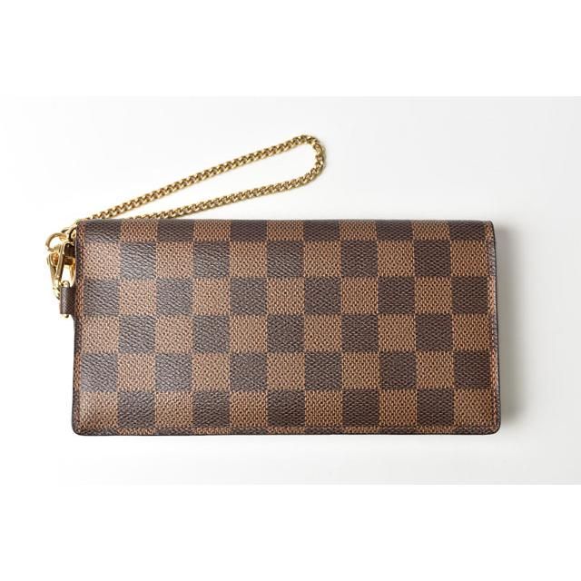 Louis Vuitton Chain Wallet Long Portefeuille Accordeion Damier — view 4