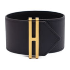 Hermes Elan Bracelet Ccaa Vorsift Black Gold Hardware — view 2
