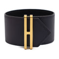 Hermes Elan Bracelet Ccaa Vorsift Black Gold Hardware