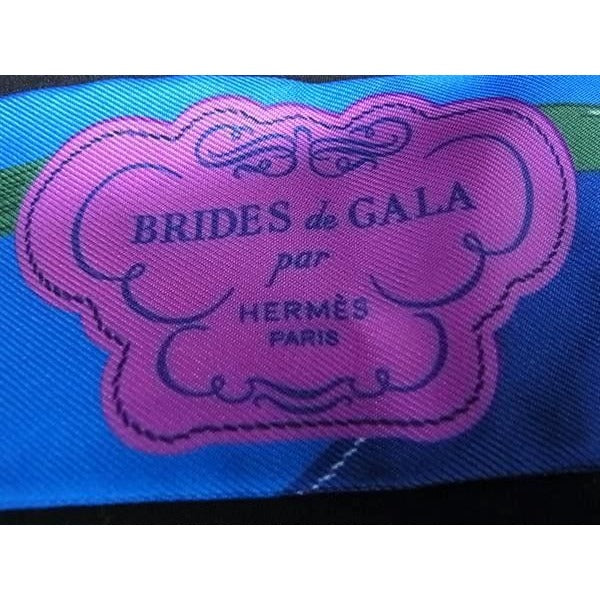 Hermes Ribbon Scarf Twilly Multicolor Silk Brides de Gala Ceremonial Bridle — view 4