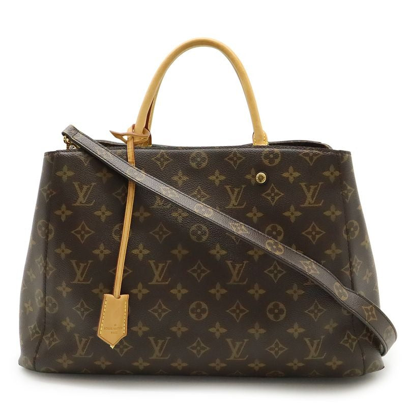 Louis Vuitton Monogram Montaigne GM Tote 2-Way Shoulder Bag Semi-shou