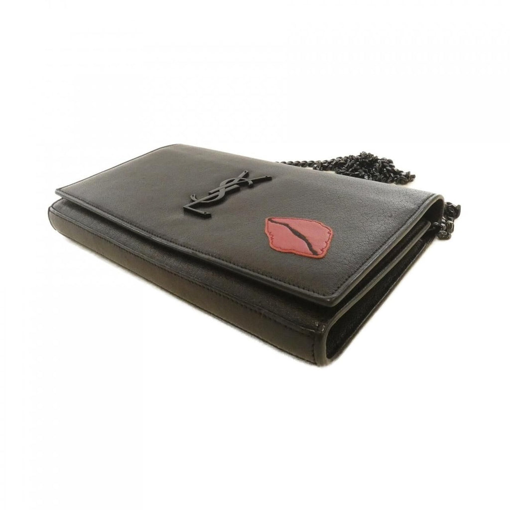 Saint Laurent Chain Wallet Leather Black — view 4