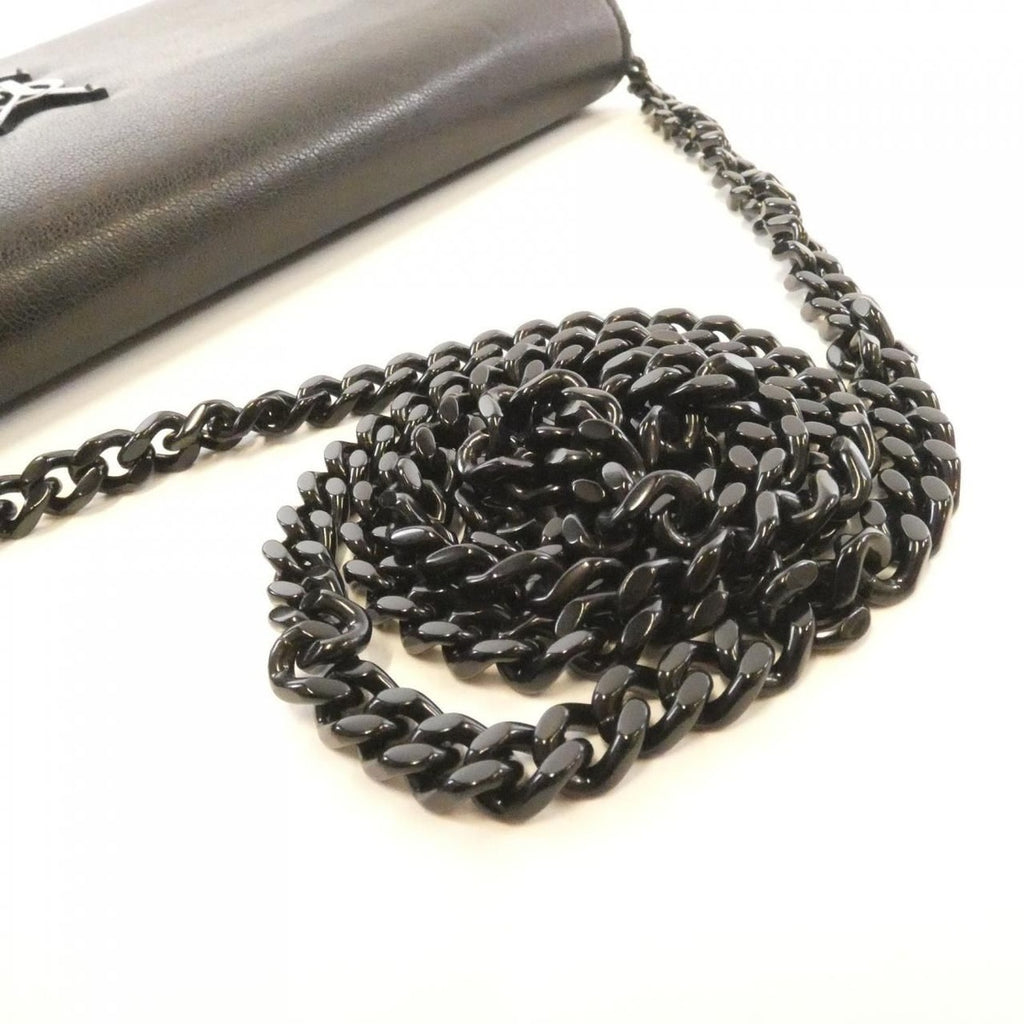 Saint Laurent Chain Wallet Leather Black — view 6