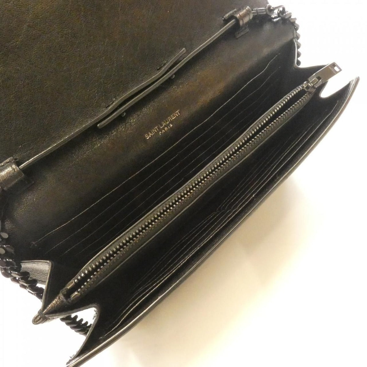 Saint Laurent Chain Wallet Leather Black — view 8