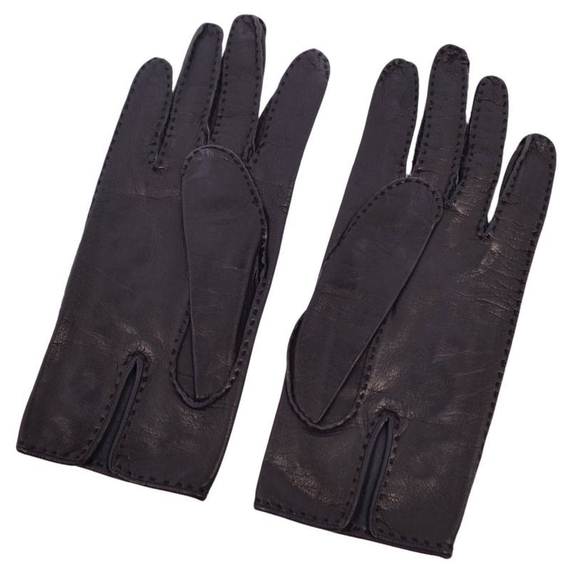 Hermes Gloves H Logo Serie Lamb Leather Lady — view 4