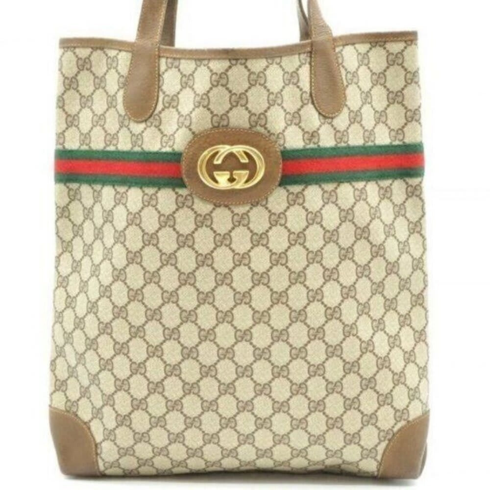 Gucci GG Marmont Sherry Large Tote Canvas Ophidia Shoulder Bag Handbag