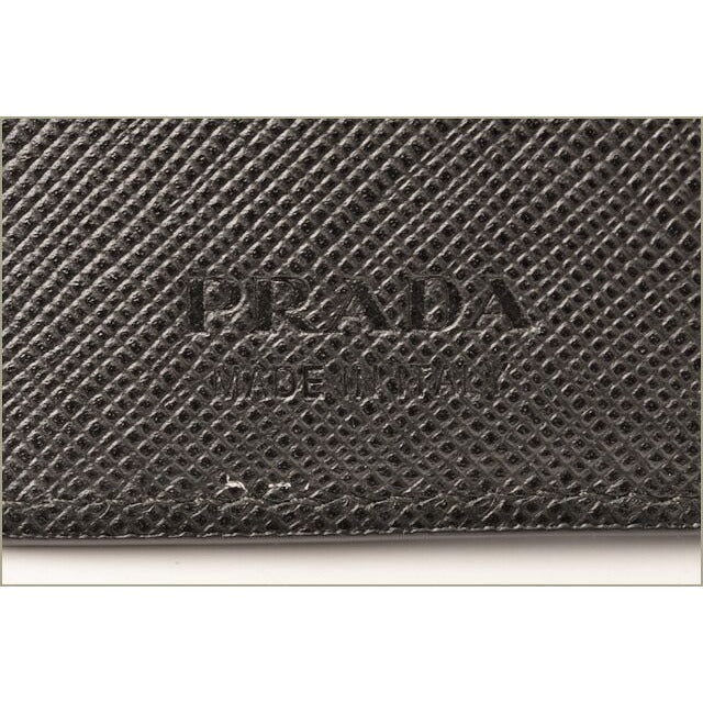 Prada Wallet Fold 2 Mo004 Saffiano Patch Patchwork Black — view 6