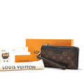 Louis Vuitton Macassar Zippy Dragonne Wallet Brown Strap