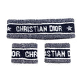 Christian Dior Headband Wristband 21 Spo720 I200 Logo Navy Blue