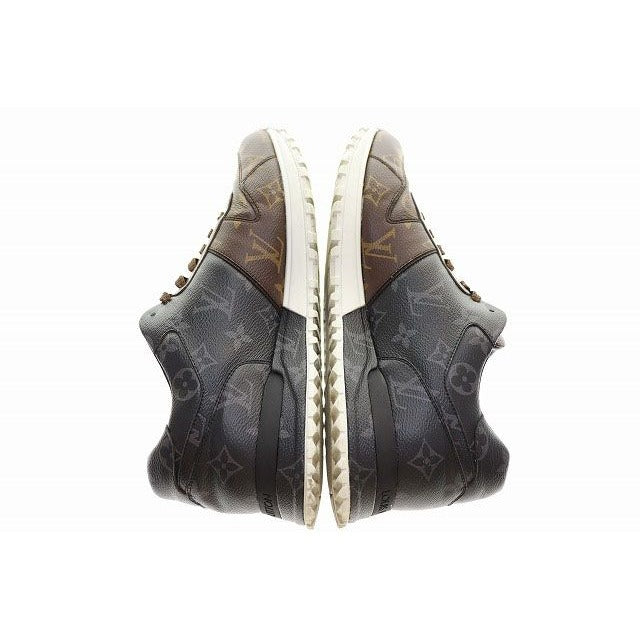 Louis Vuitton Run Away Line Sneakers Monogram Pattern Brown 7 Leather Low — view 3