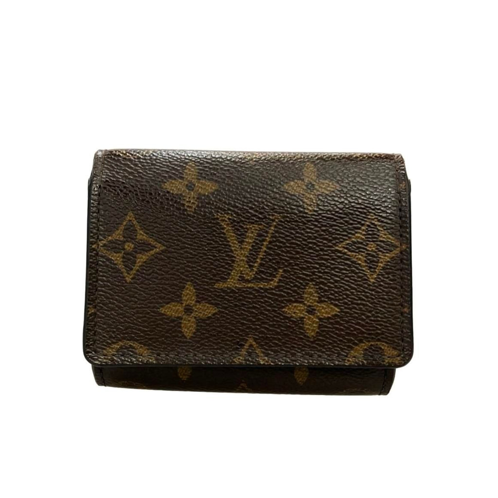 Louis Vuitton Card Case Monogram Envelope Business Holder Brown