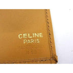 Celine Bifold Wallet Macadam Long Brown Leather Vintage — view 2