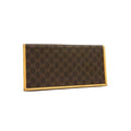 Celine Bifold Wallet Macadam Long Brown Leather Vintage