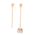 Hermes Earrings Amulette Kelly Pink Gold 18K Diamond
