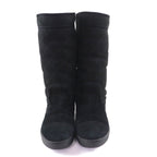 Chanel Coco Premiere Quilted Short Boots Black 38 — view 4
