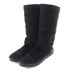 Chanel Coco Premiere Quilted Short Boots Black 38
