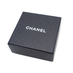 Chanel Earrings Silver Metal Round CC Logo Costume 00c — view 6