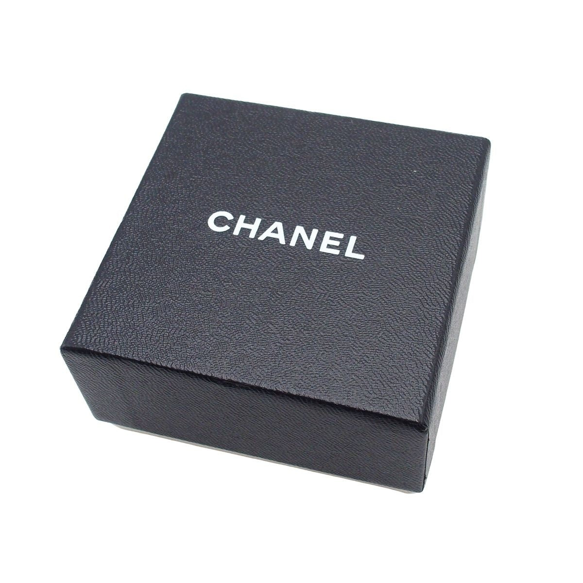 Chanel Earrings Silver Metal Round CC Logo Costume 00c — view 6