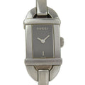 Gucci Stainless Steel Quartz Analog Display Black Dial Watch