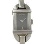 Gucci Stainless Steel Quartz Analog Display Black Dial Watch