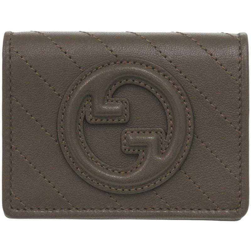 Gucci Blondi Leather Brown Fold Wallet 1388