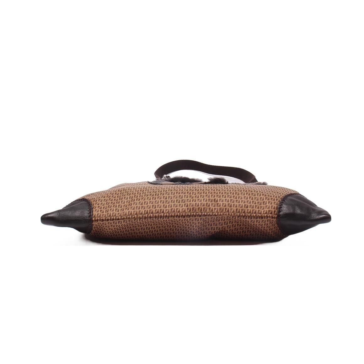 Fendi Shoulder Bag Crossbody Zucchino Brown — view 4