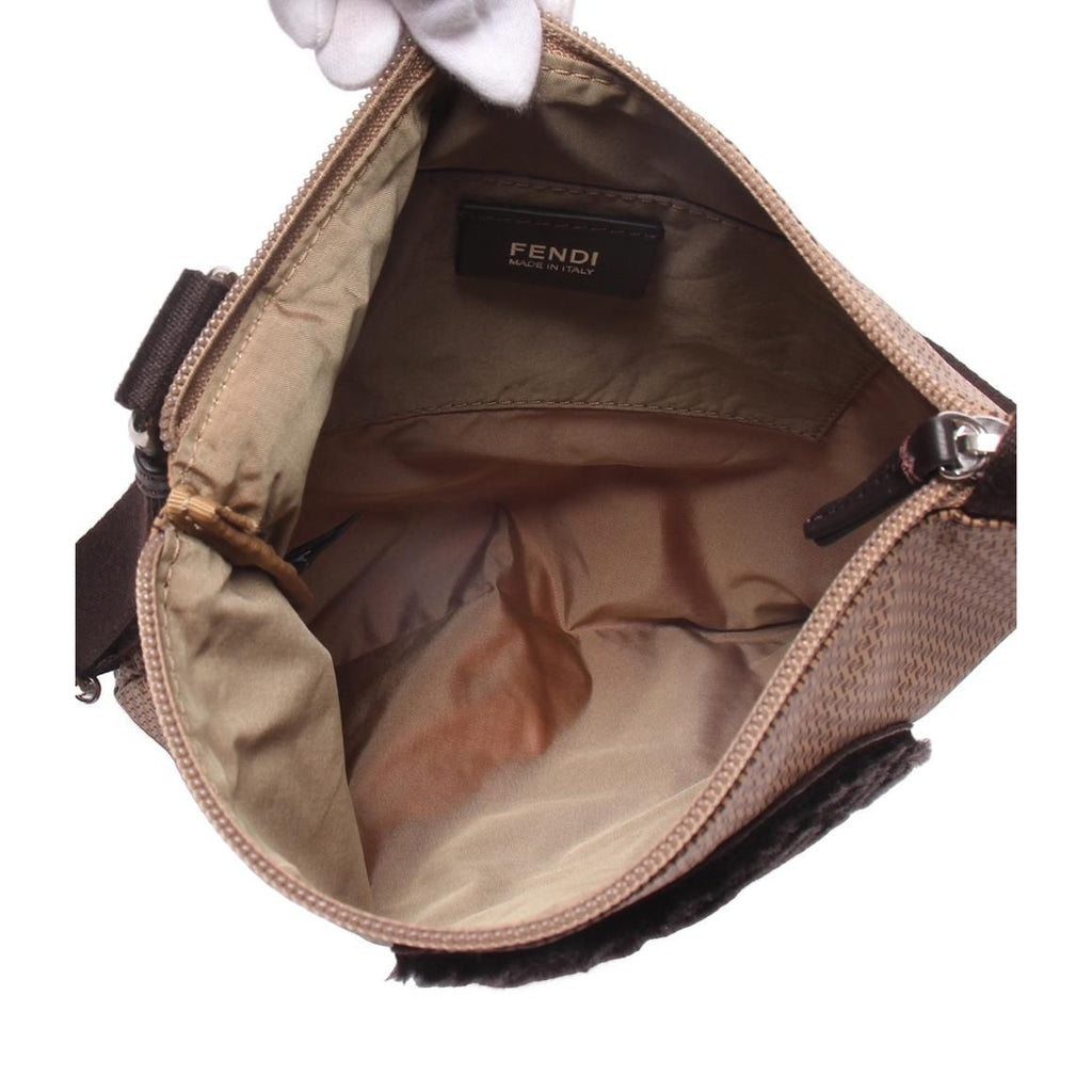 Fendi Shoulder Bag Crossbody Zucchino Brown — view 5