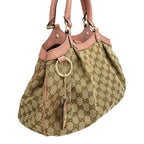 Gucci Tote GG Marmont Supreme Ski Canvas Beige Brown Pink Champagne Gold — view 2