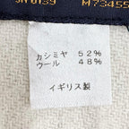 Louis Vuitton Echarpe Monogram Capital Cashmere Wool Scarf with Fringe Gray Off — view 9