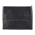 Christian Dior Clutch Bag 19 S5543 Cgsb Leather Black Gold Hardware Pouch