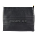 Christian Dior Clutch Bag 19 S5543 Cgsb Leather Black Gold Hardware Pouch