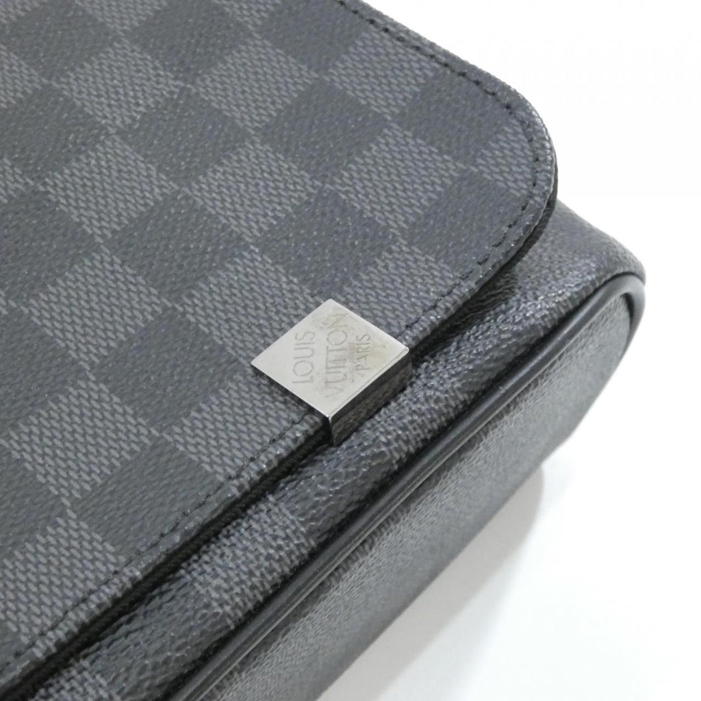 Louis Vuitton Damier Graphite District MM Shoulder Bag — view 4