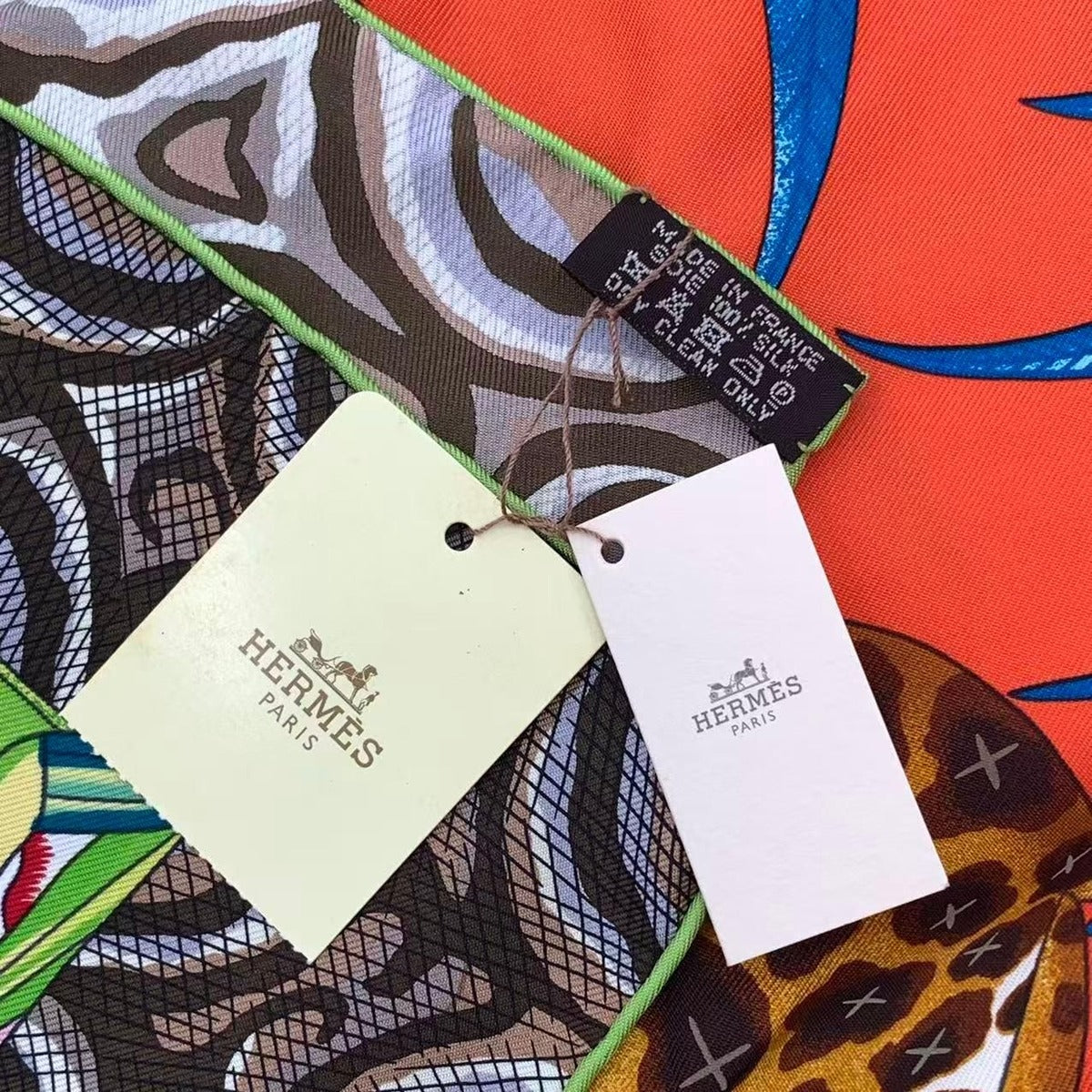 Hermes Scarf Carre 90 LA Marche DU Zambeze On The Zambezi Silk Multicolor — view 8