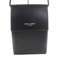 Saint Laurent Paris Leather Shoulder Pouch Bag Black