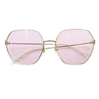Gucci Sunglasses Full Rim Wellington GG Metal Logo Prescription Purple Gold