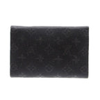 Louis Vuitton Porte Monnaie Satin Monogram Coin Case Black — view 2