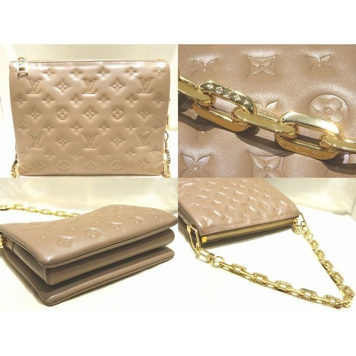 Louis Vuitton Coussin PM 2-Way Shoulder Bag Monogram Leather Taupe — view 2
