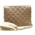 Louis Vuitton Coussin PM 2-Way Shoulder Bag Monogram Leather Taupe