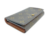 Louis Vuitton Monogram L-shaped Zipper Porte Monnaie Vie Tresor Fold — view 5
